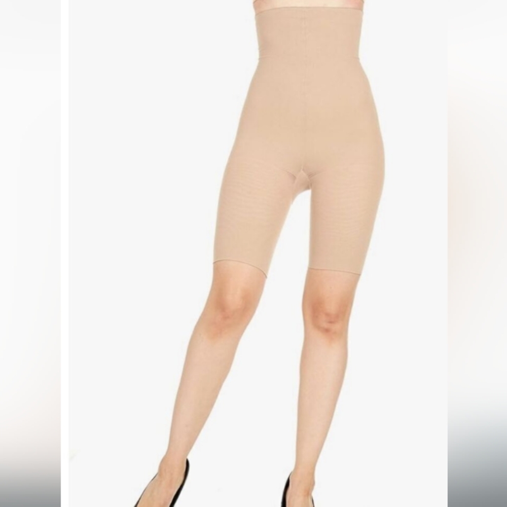 NWOT Spanx Assets High Waist Mid Thigh Shaper Nude - Picture 3 of 4